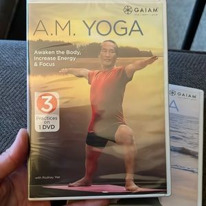 GAIAM, A.M. yoga dvd video, new in wrapping